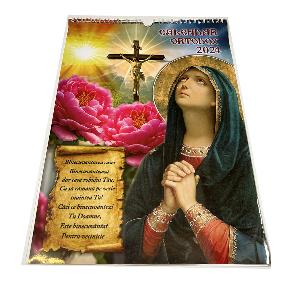 Calendar de Perete Crestin Ortodox 2024, format A3, Vision XXI