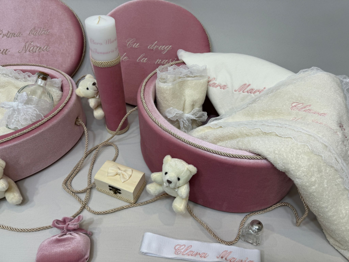 Set trusou botez cu lumanare + Set prima baita Clasic [2]