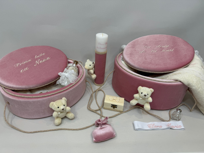 Set trusou botez cu lumanare + Set prima baita Clasic [5]