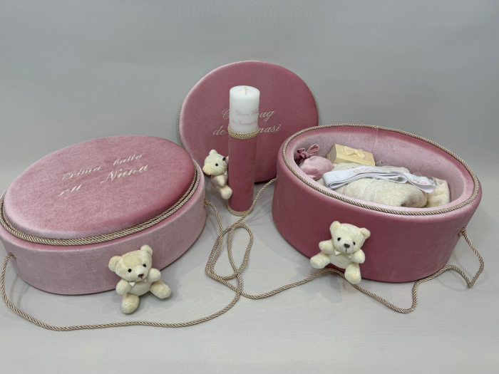 Set trusou botez cu lumanare + Set prima baita Clasic [4]