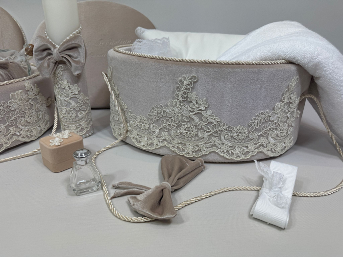 Set trusou botez cu lumanare + Set prima baita Clasic [7]