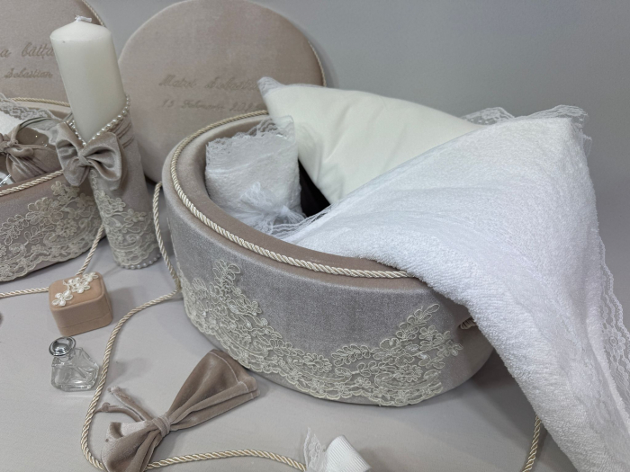 Set trusou botez cu lumanare + Set prima baita Clasic [5]