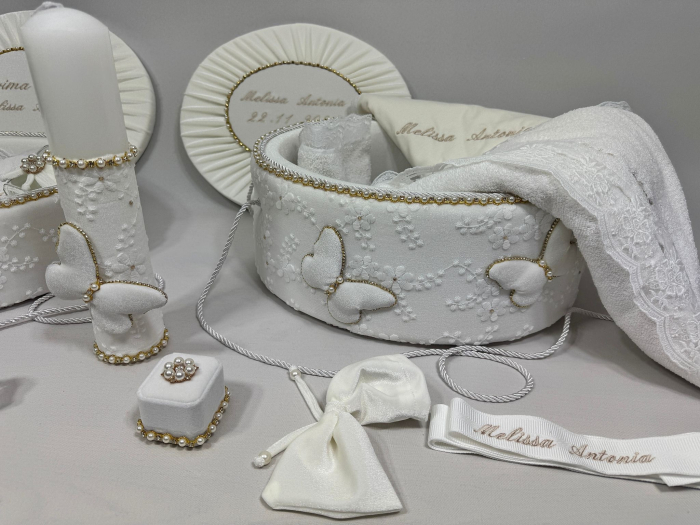 Set trusou botez cu lumanare + Set prima baita Glamour [4]