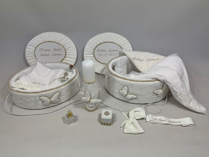 Set trusou botez cu lumanare + Set prima baita Glamour [2]