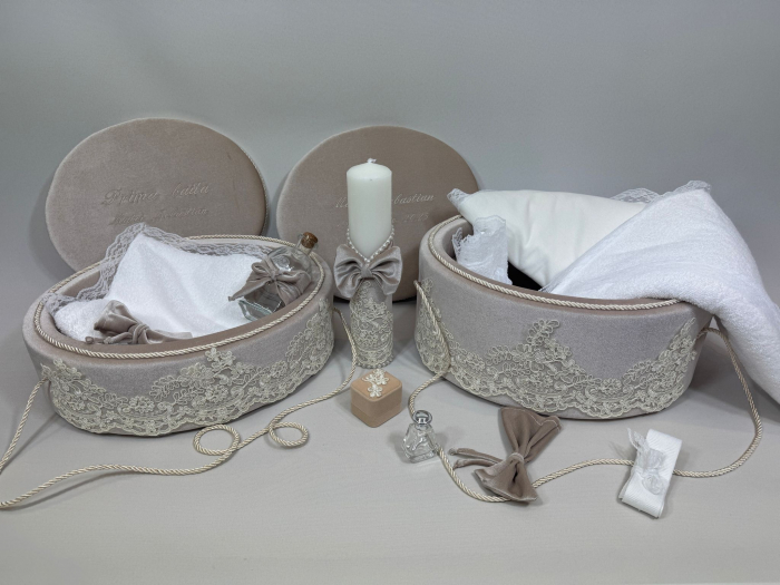 Set trusou botez cu lumanare + Set prima baita Clasic [2]
