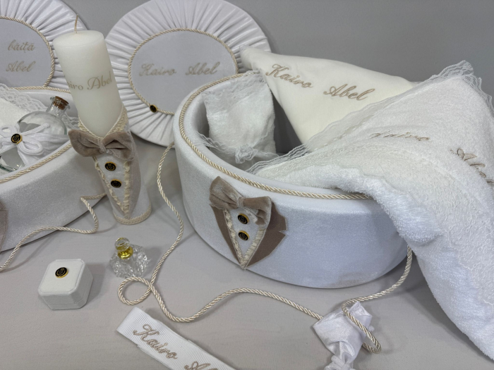 Set trusou botez cu lumanare + Set prima baita Deluxe [3]