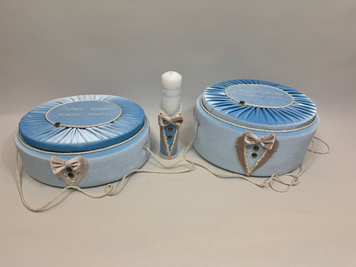 Set trusou botez cu lumanare+ Set prima baita Deluxe [8]