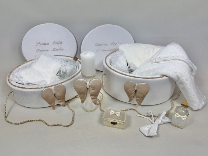 Set trusou botez cu lumanare + Set prima baita Exclusive [2]