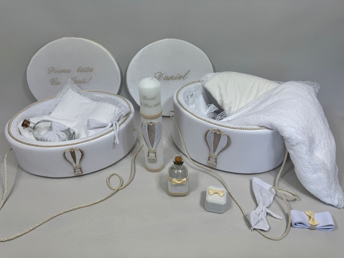 Set trusou botez cu lumanare+ Set prima baita Exclusive [2]