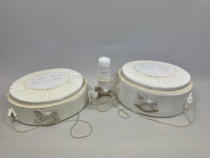 Set trusou botez cu lumanare + Set prima baita Luxury [8]