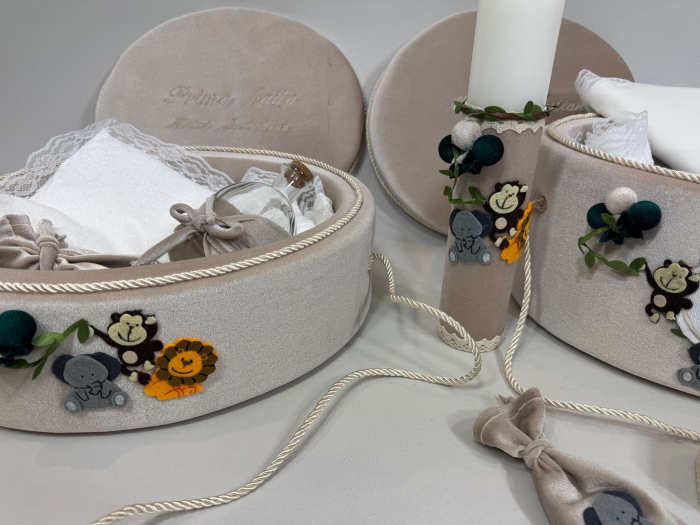 Set trusou botez cu lumanare + Set prima baita Luxury [3]