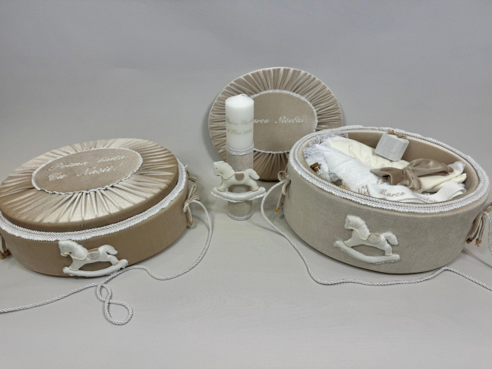 Set trusou botez cu lumanare + Set prima baita Luxury [6]