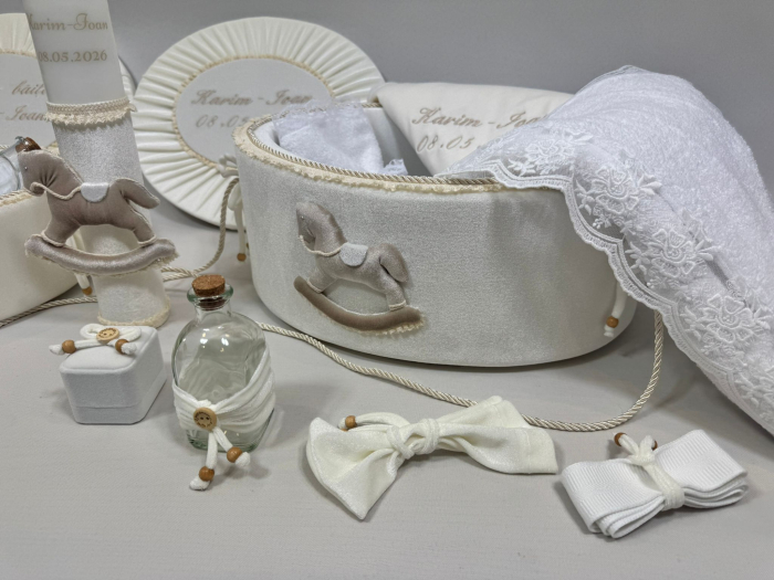 Set trusou botez cu lumanare + Set prima baita Luxury [4]