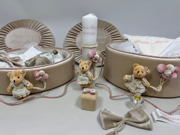 Set trusou botez cu lumanare + Set prima baita Premium [3]