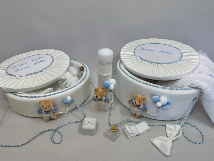 Set trusou botez cu lumanare+ Set prima baita Premium [5]