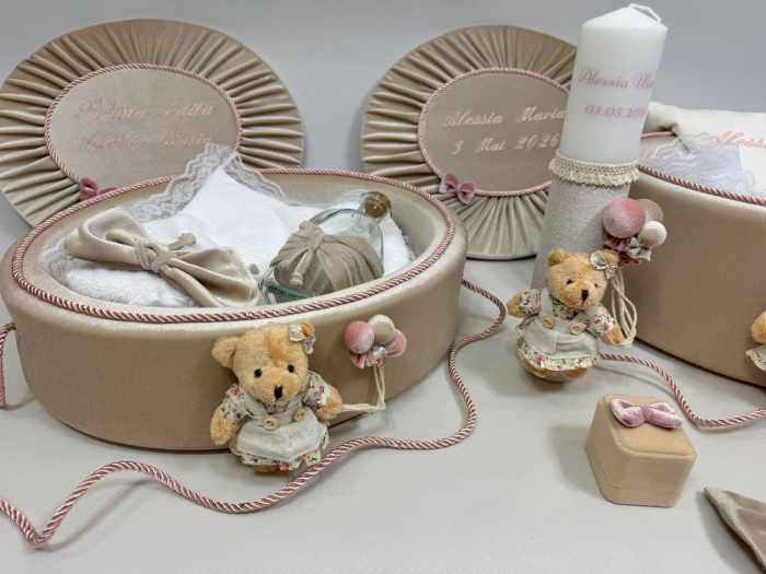 Set trusou botez cu lumanare + Set prima baita Premium [5]