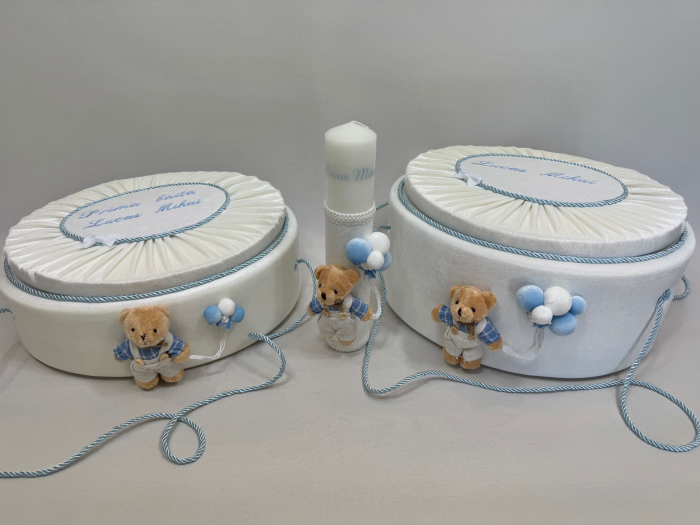 Set trusou botez cu lumanare+ Set prima baita Premium [7]