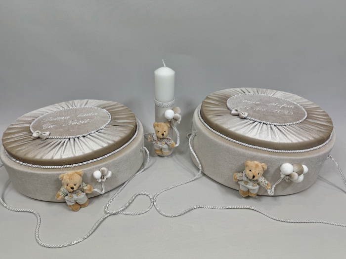 Set trusou botez cu lumanare + Set prima baita Premium [8]