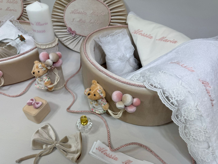 Set trusou botez cu lumanare + Set prima baita Premium [4]