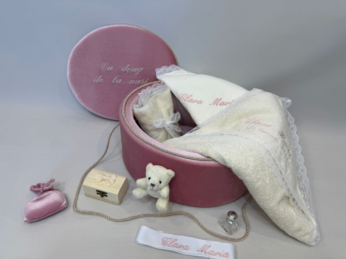 Trusou botez la cufar din catifea Clasic [3]