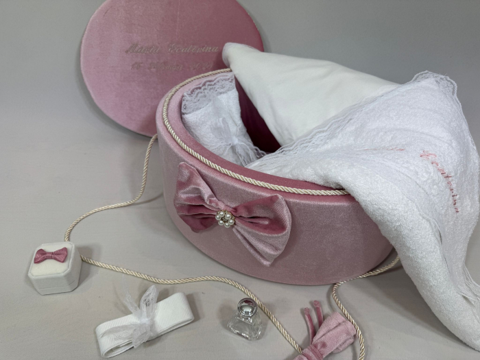 Trusou botez la cufar din catifea Clasic [3]