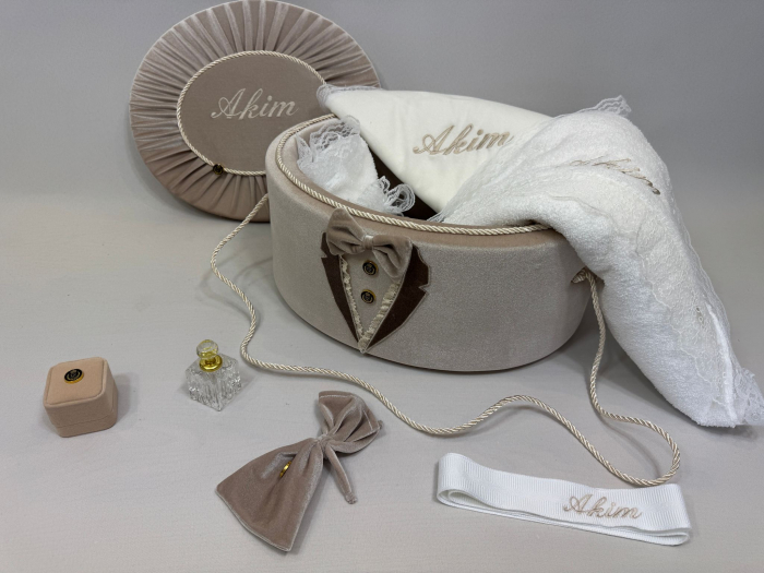 Trusou botez la cufar din catifea Deluxe [2]