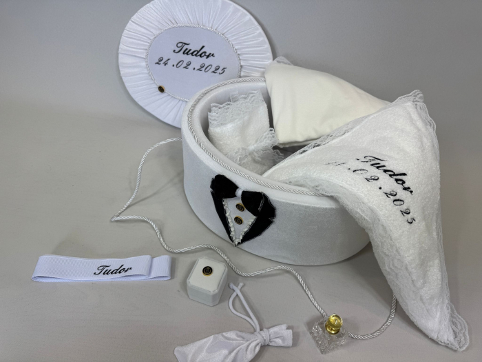 Trusou botez la cufar din catifea Deluxe [2]