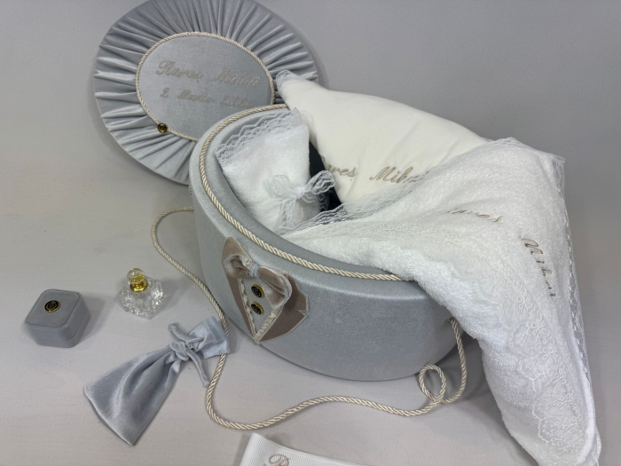 Trusou botez la cufar din catifea Deluxe [3]