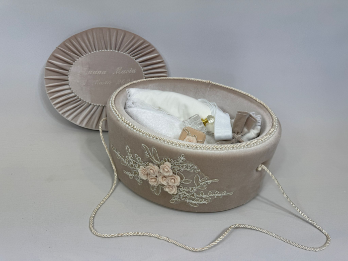 Trusou botez la cufar din catifea Elegance [4]