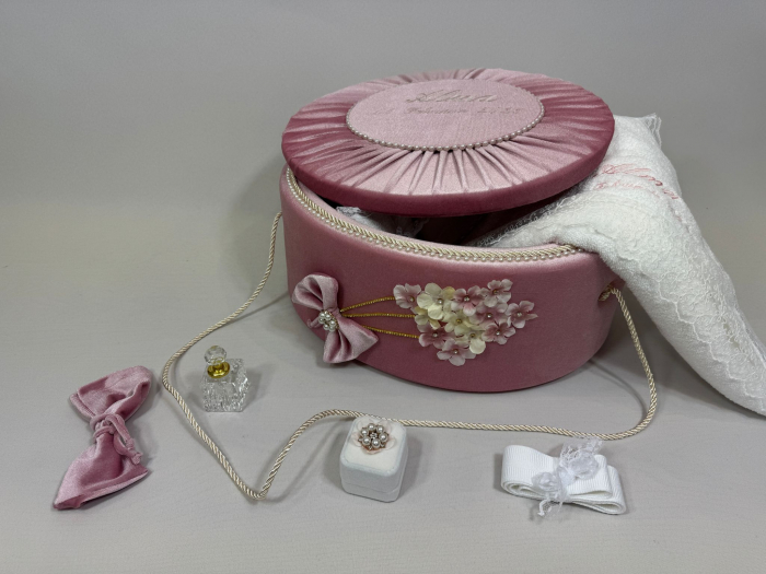 Trusou botez la cufar din catifea Elegance [4]