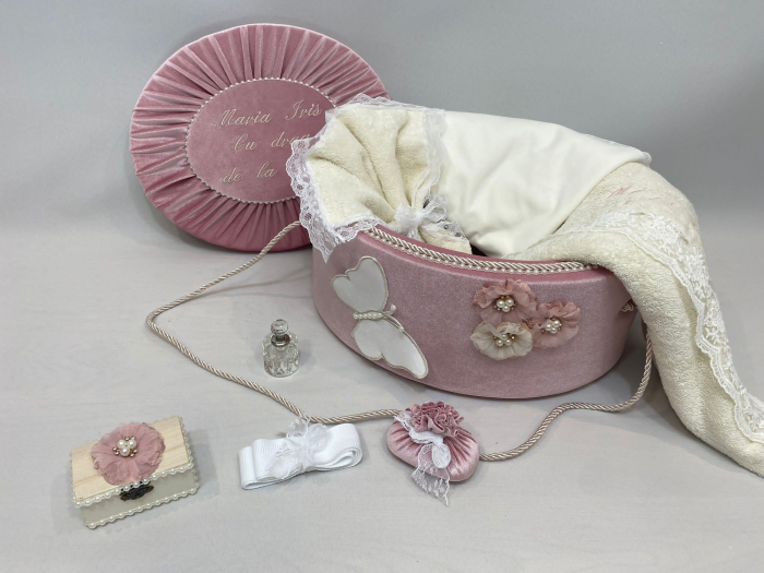 Trusou botez la cufar din catifea Elegance [2]