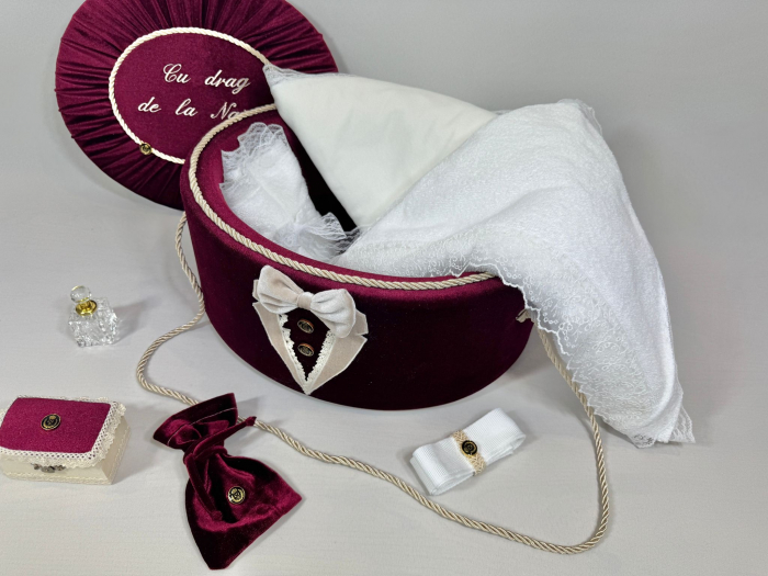 Trusou botez la cufar din catifea Deluxe [2]