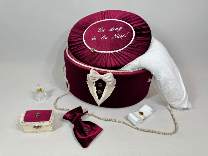 Trusou botez la cufar din catifea Deluxe [4]