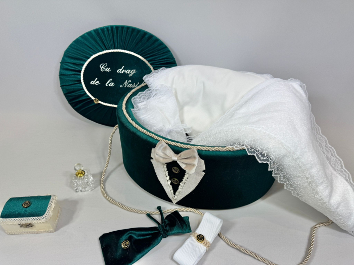 Trusou botez la cufar din catifea Deluxe [2]