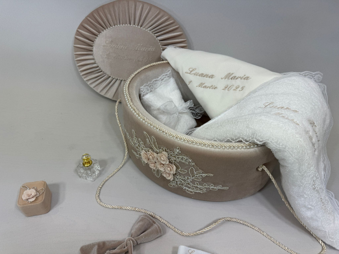 Trusou botez la cufar din catifea Elegance [5]