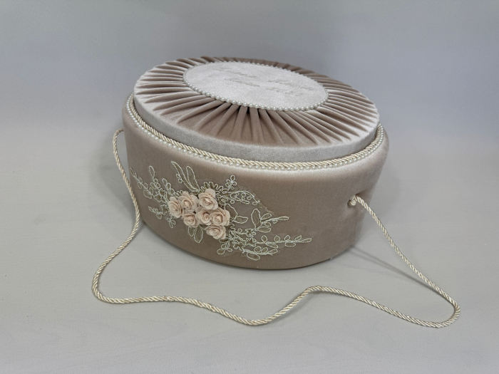 Trusou botez la cufar din catifea Elegance [6]