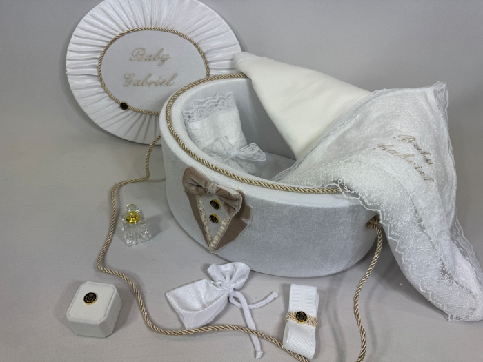 Trusou botez la cufar din catifea Deluxe [3]