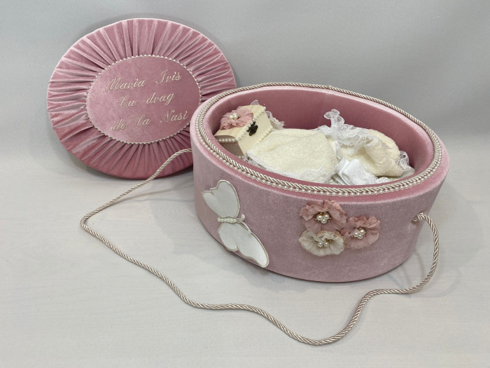 Trusou botez la cufar din catifea Elegance [3]