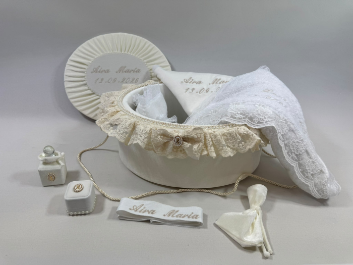 Trusou botez la cufar din catifea Elegance [2]