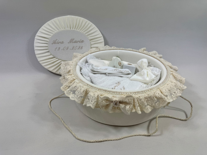 Trusou botez la cufar din catifea Elegance [4]