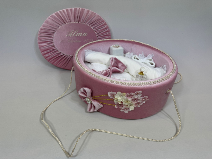 Trusou botez la cufar din catifea Elegance [5]