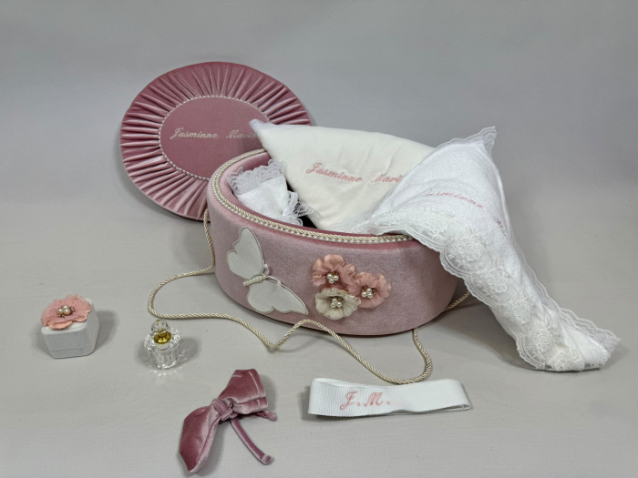 Trusou botez la cufar din catifea Elegance [3]