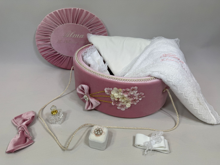 Trusou botez la cufar din catifea Elegance [2]
