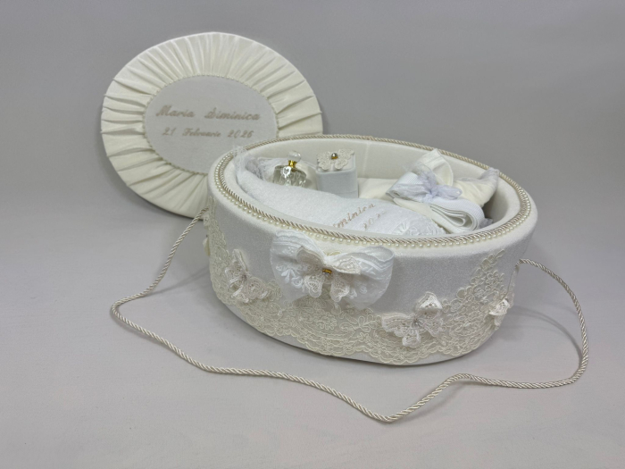 Trusou botez la cufar din catifea Elegance [4]