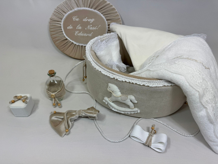 Trusou botez la cufar din catifea Luxury [4]