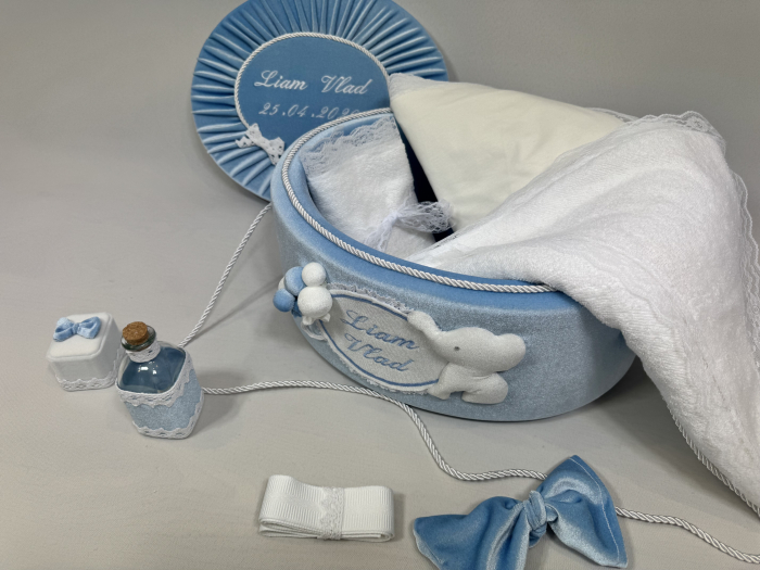 Trusou botez la cufar din catifea Luxury [4]