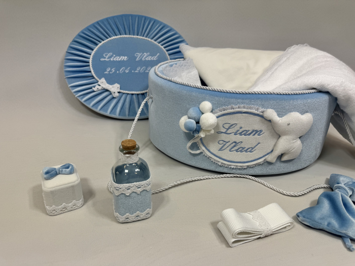 Trusou botez la cufar din catifea Luxury [3]
