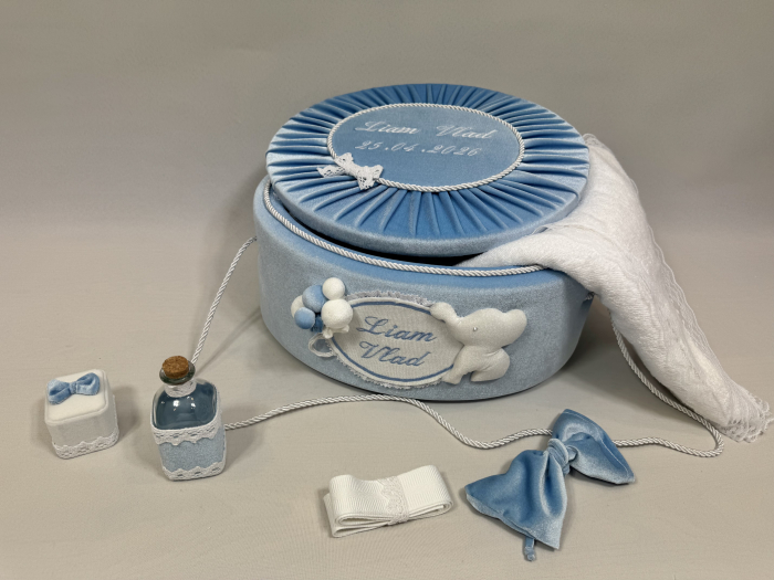 Trusou botez la cufar din catifea Luxury [5]