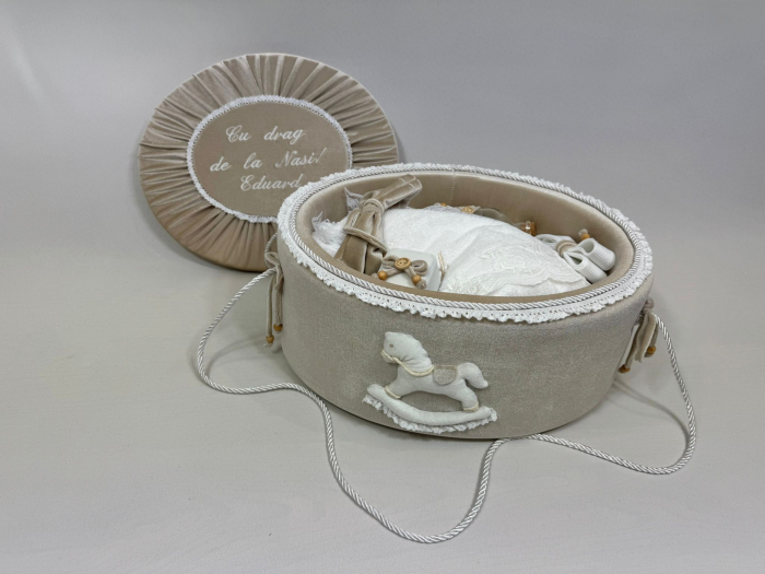 Trusou botez la cufar din catifea Luxury [5]