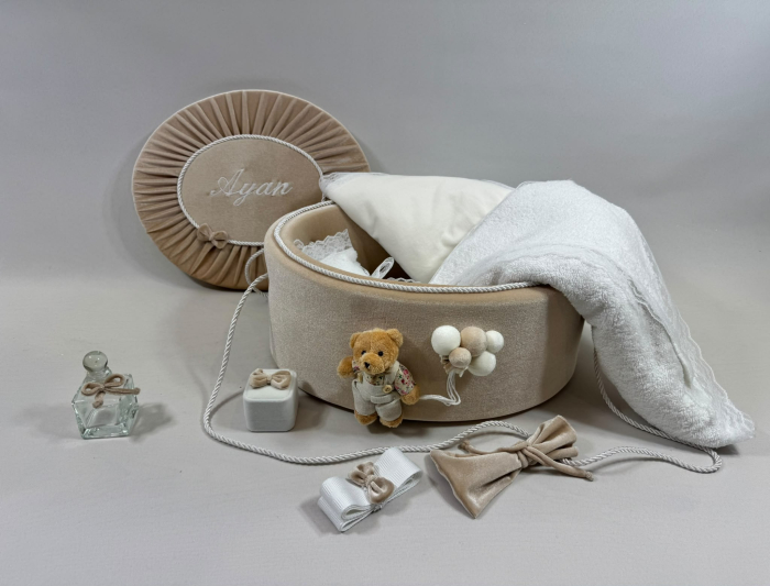 Trusou botez la cufar din catifea Premium [3]